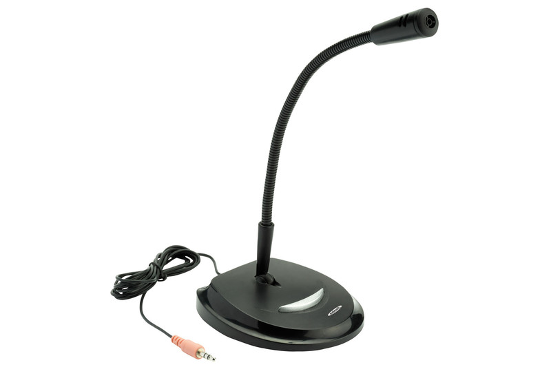 Ednet 83012 PC microphone Wired Black microphone