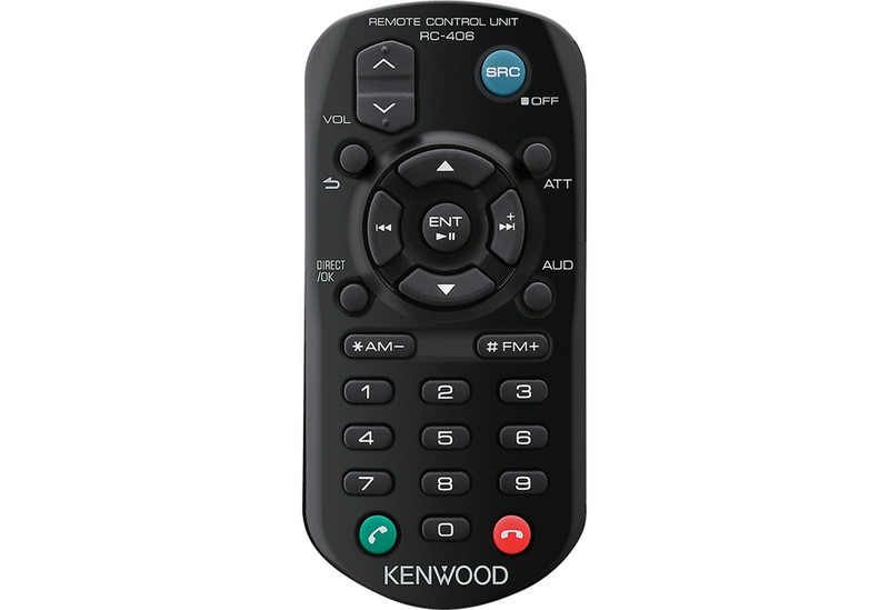 Kenwood Electronics KCA-RC406 RF Wireless Press buttons Black remote control