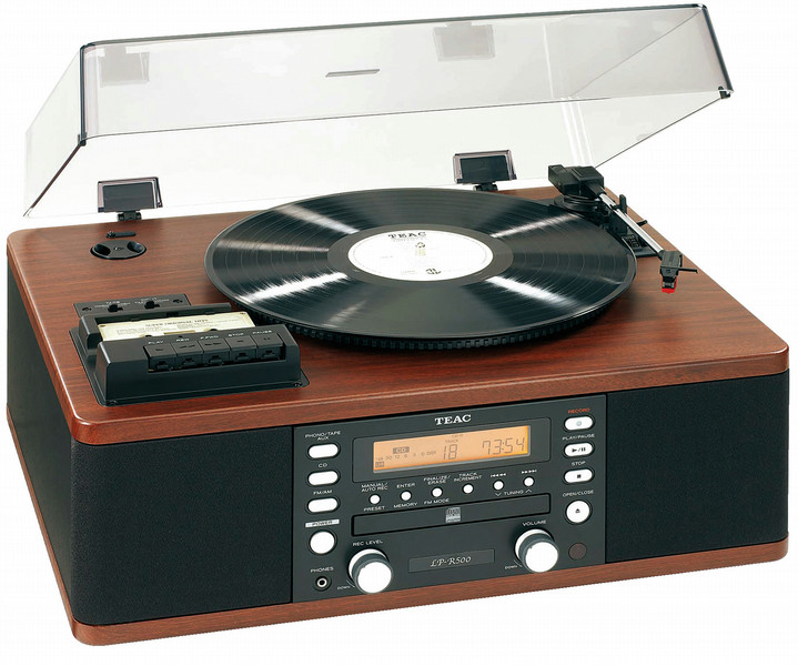 TEAC LP-R500A HiFi CD player Black,Wood