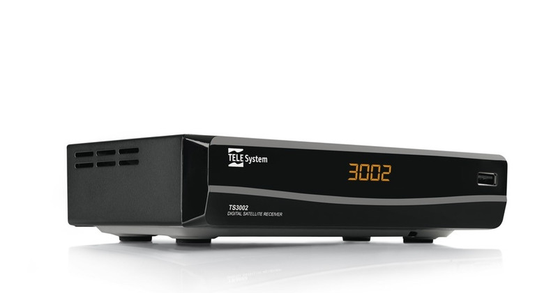 TELE System TS3002 Satellite Black TV set-top box
