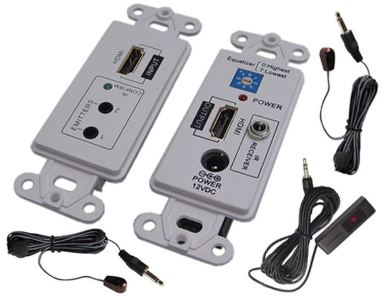 Calrad Electronics 40-1076-KIT AV transmitter & receiver Grey AV extender