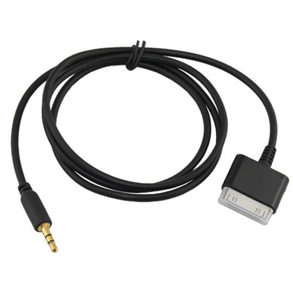 4XEM 4X30PINJACK 0.91m 3.5mm Apple 30p Black mobile phone cable