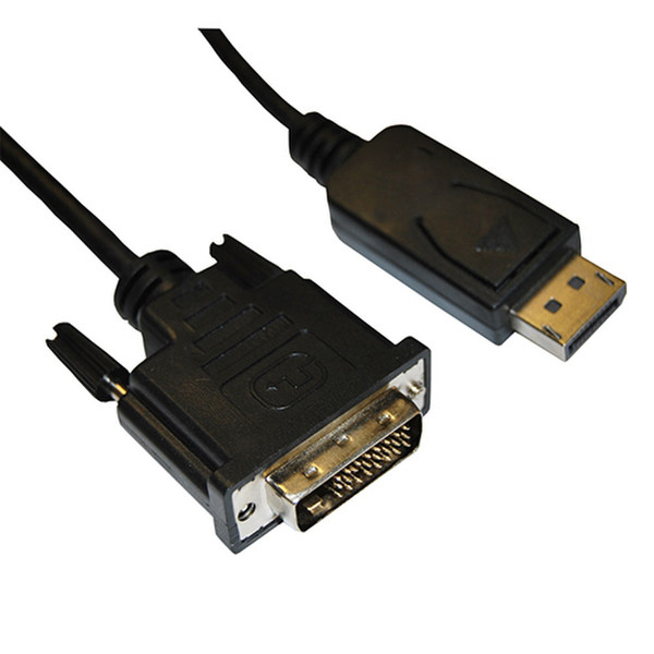 4XEM 4XDPMDVIMCBL 1.8м DisplayPort DVI Черный адаптер для видео кабеля