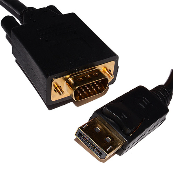 4XEM 4XDPMVGAMCBL 1.8м DisplayPort VGA (D-Sub) Черный адаптер для видео кабеля
