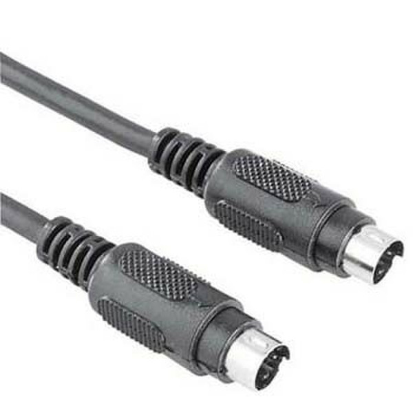 Hama Video Connecting Cable 4-pin S-Video Male Plug (Hosiden), 5 m 5m S-Video (4-pin) S-Video (4-pin) Black S-video cable