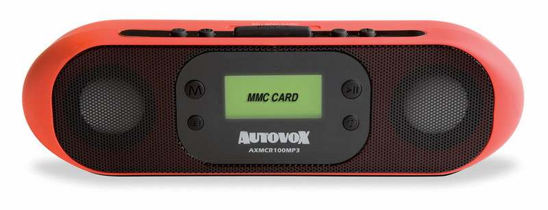 Autovox MCR100MP3R Personal Digital Red