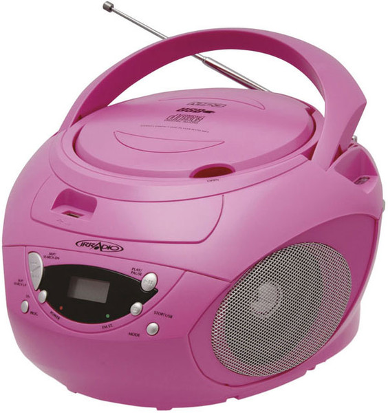 Irradio CDKU-53 Цифровой Розовый CD радио