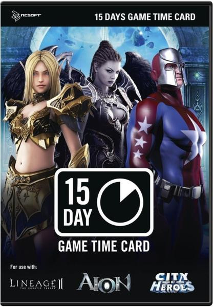 NCsoft Corporation 15-Day Game Time Card