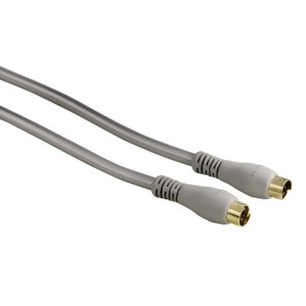 Hama S-Video Cable, 1.5m 1.5м S-Video (4-pin) S-Video (4-pin) Cеребряный S-video кабель
