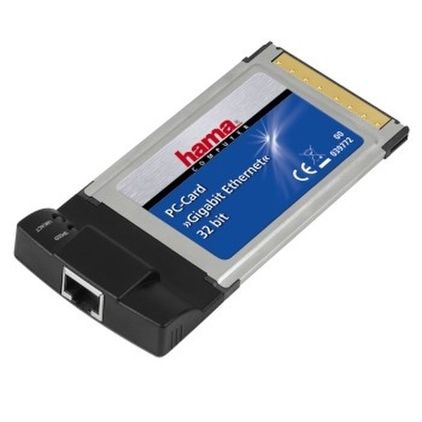Hama Gigabit Ethernet PC Card 1000Mbit/s networking card