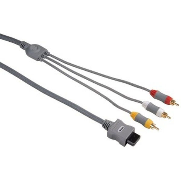 Hama RCA Cable Nintendo Wii, HQ, 2.3 m 2.3м Серый