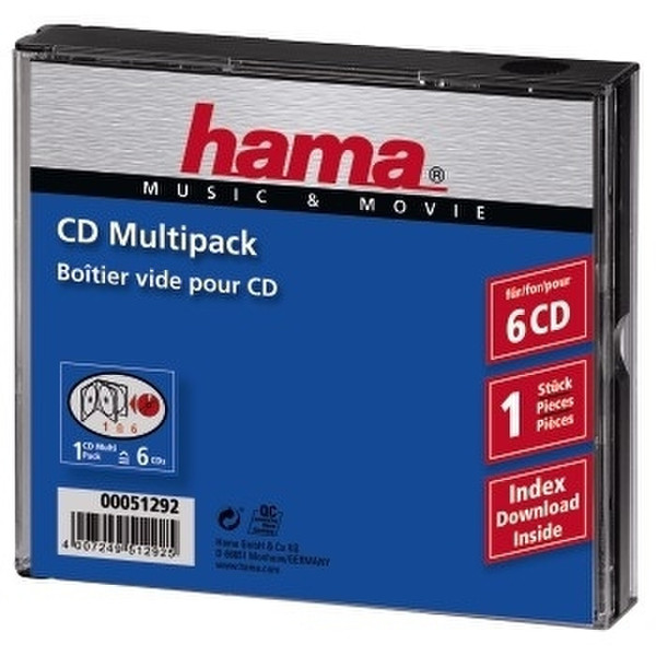 Hama CD-Multipack 6 6discs Transparent