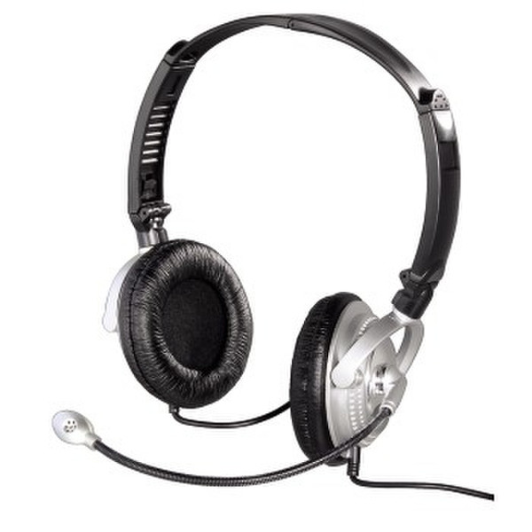 Hama Headset HS-450 Стереофонический Cеребряный гарнитура