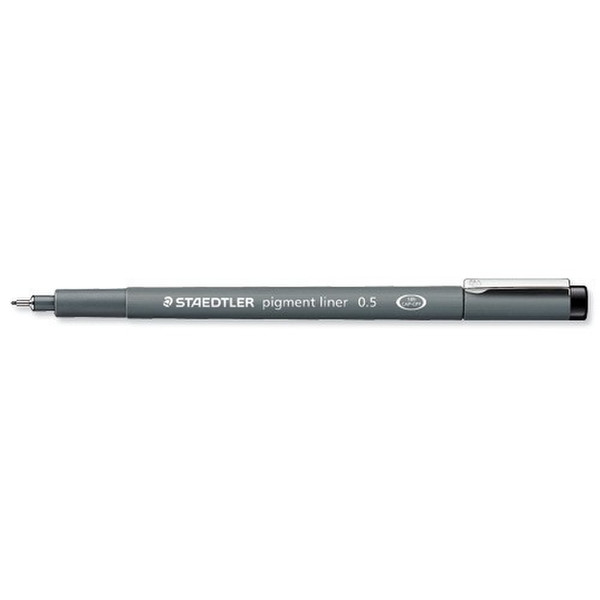 Staedtler pigment liner Черный 10шт капиллярная ручка