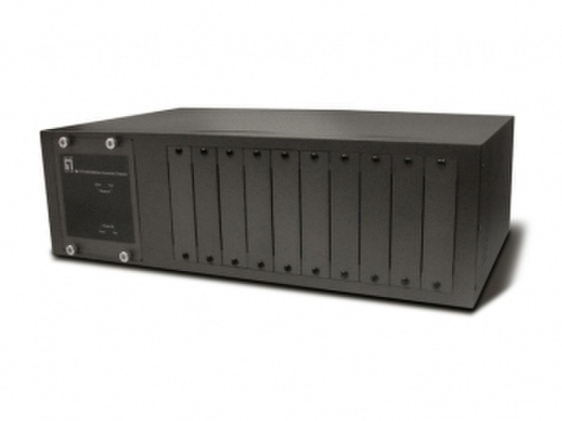 LevelOne 10-Slot Media Converter Chassis Netzwerk Medienkonverter