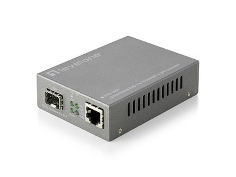 LevelOne 10/100/1000BASE-T to 1000BASE-X SFP Smart Converter Netzwerk Medienkonverter