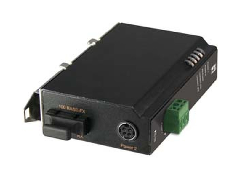 LevelOne 10/100 Industrial Media Converter w/ 15.4W PoE PSE, SC MM 2KM -10 ~ 60C сетевой медиа конвертор