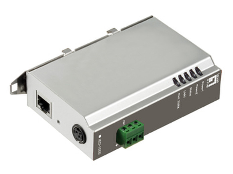 LevelOne 1-Port RS-232/422/485 Industrial Serial Device Server, 1-TX
