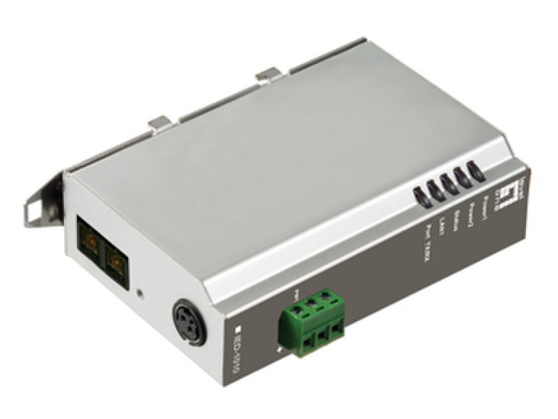 LevelOne 1-Port RS-232/422/485 Industrial Serial Device Server, 1-FX SC MM 2KM