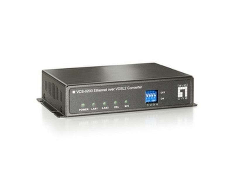 LevelOne Ethernet over VDSL2 Converter (Annex A) network media converter