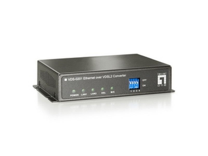 LevelOne Ethernet over VDSL2 Converter (Annex B) Netzwerk Medienkonverter