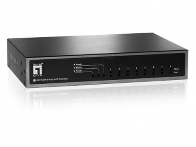 LevelOne 8-Port FXS H.323/SIP Gateway