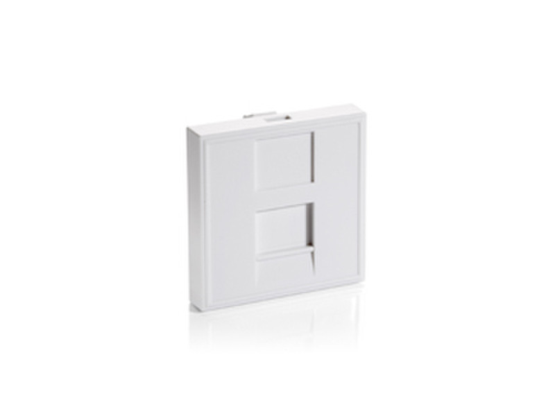 Equip French Modular Insert, 1-port outlet box