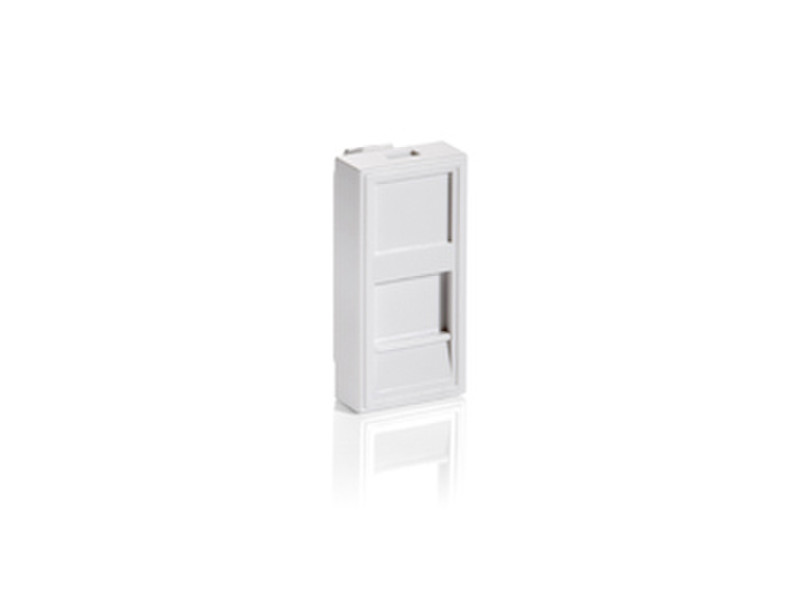 Equip French Modular Insert, 1-port outlet box