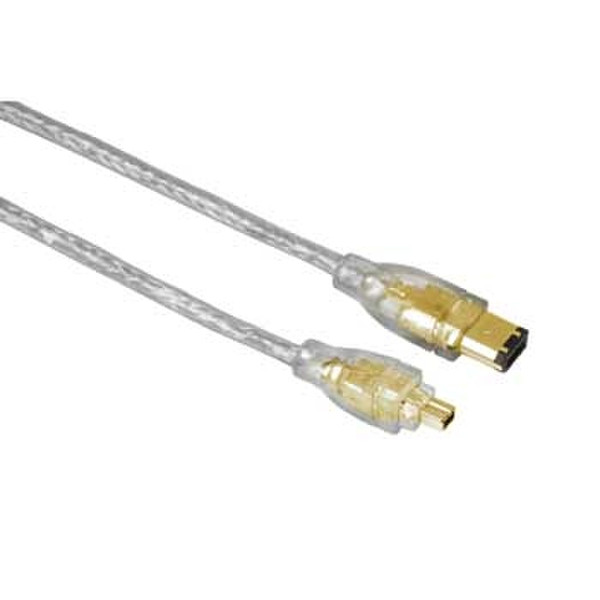 Hama Digital Con. Cable, 4-pin IEEE1394 AV - 6-pin IEEE 1394 Male Plug, 2 m 2m Firewire-Kabel