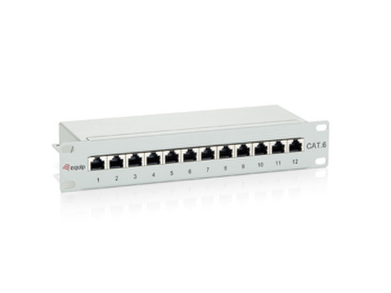 Equip 12-Port Cat.6 Shielded Patch Panel