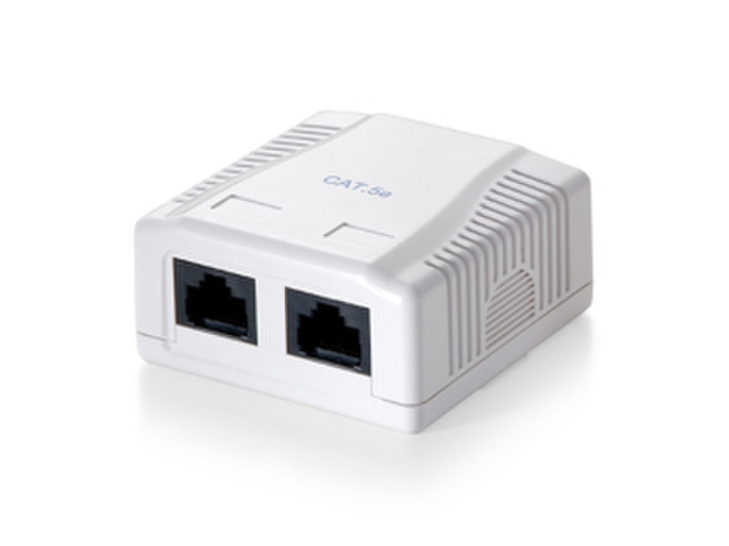 Equip 2-Port Cat.5e Surface Mounted Box Steckdose