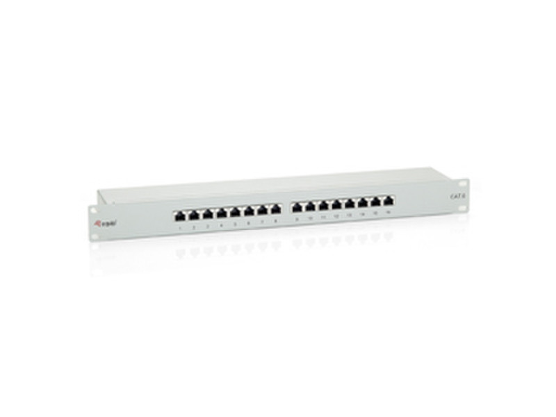 Equip 16-Port Cat.6 Shielded Patch Panel