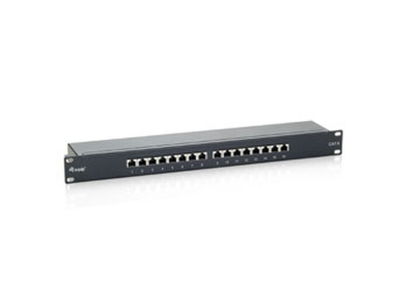 Equip 16-Port Cat.6 Shielded Patch Panel