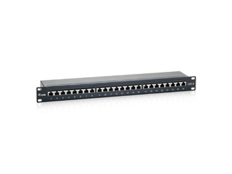 Equip 24-Port Cat.6 Shielded Patch Panel