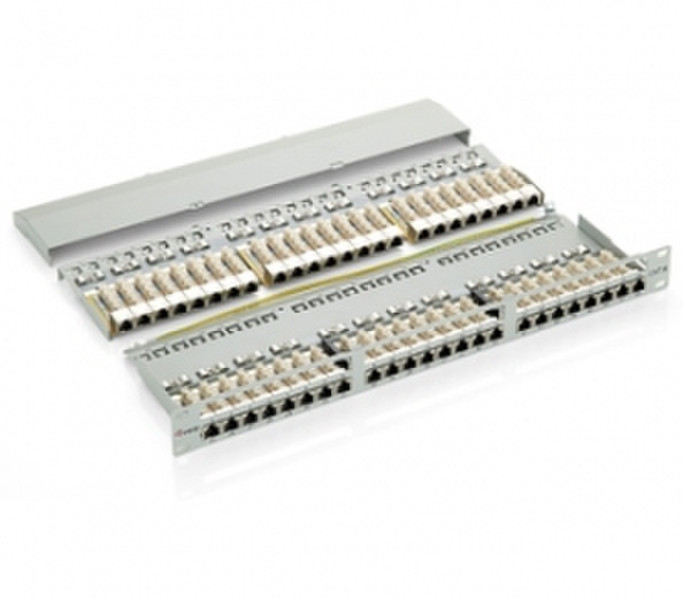 Equip 48-Port Cat.6 Shielded Patch Panel