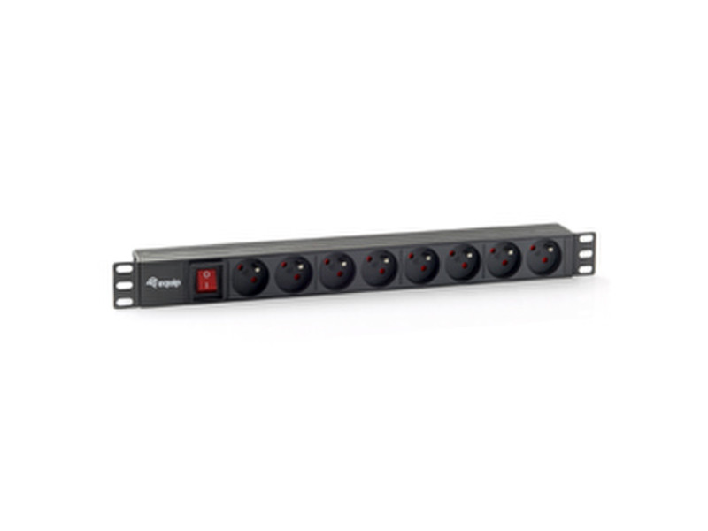 Equip 8-Bay French Power Distribution Unit power distribution unit (PDU)