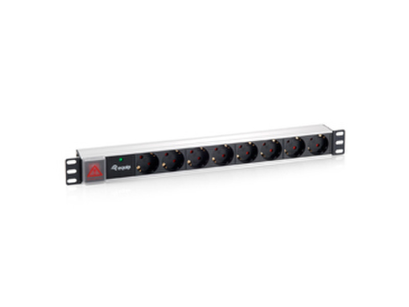 Equip 8-Bay German Power Distribution Unit with Surge Protection power distribution unit (PDU)