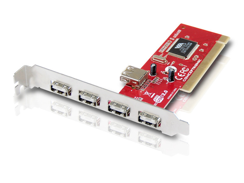 Conceptronic PCI Card 5-Port USB 2.0 интерфейсная карта/адаптер