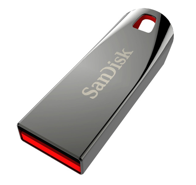 Sandisk Cruzer Force 8GB USB 2.0 Type-A Chrome USB flash drive