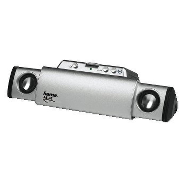 Hama Active Loudspeakers Set AS-63 2.0канала 6Вт Cеребряный мультимедийная акустика