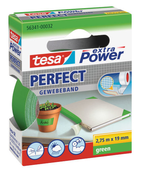 TESA Extra Power 19mmx2.75m 2.75м Зеленый 1шт канцелярская/офисная лента