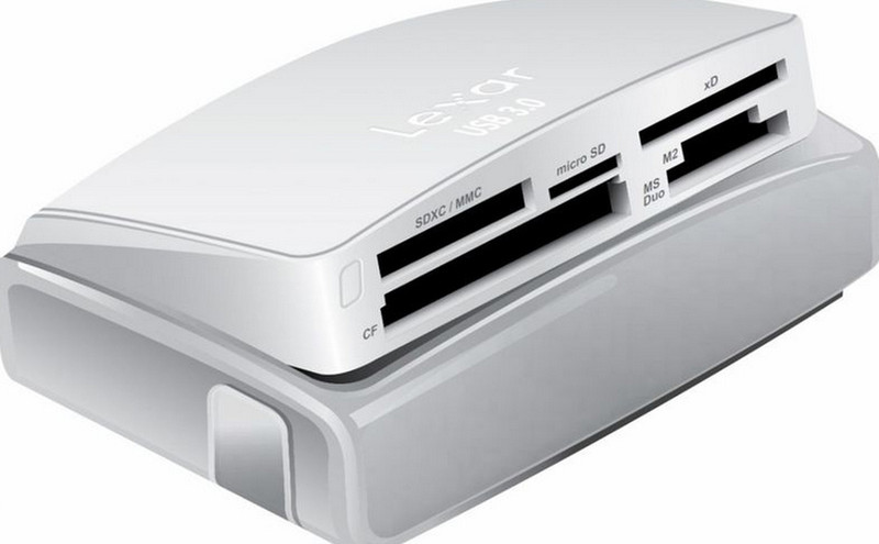 Lexar LRW025URBEU USB 3.0 Белый устройство для чтения карт флэш-памяти