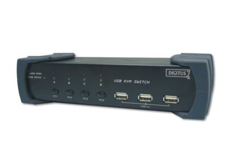 Digitus USB 2.0-KVM switch Черный KVM переключатель