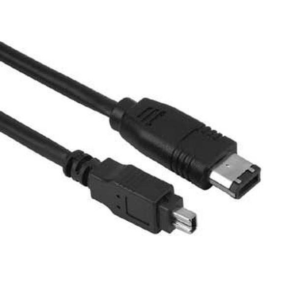 Hama Video Con. Cable IEEE 1394 AV Male Plug 4-pin - 6-pin, 2 m, Digital 2m firewire cable