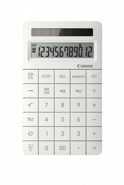 Canon X Mark II Pocket Financial calculator White