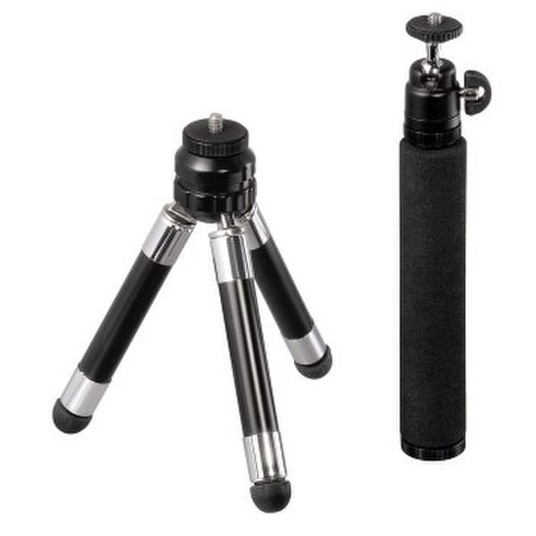 Hama Table-top tripod w/ removable telescopic tube Черный, Cеребряный штатив