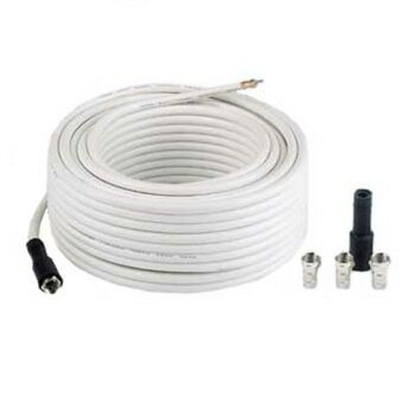 Hama SAT Connection Kit, 75 dB, 40 m 40m White coaxial cable