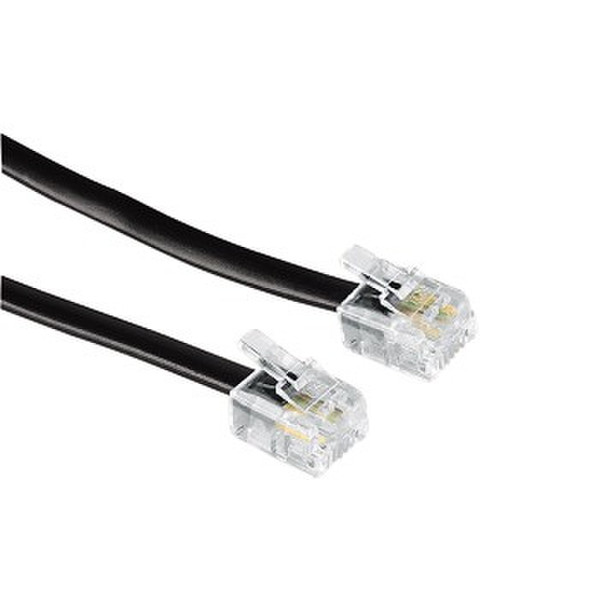 Hama Modular Male Plug 6p4c - Modular Male Plug 6p4c, 6 m, Black 6м Черный телефонный кабель