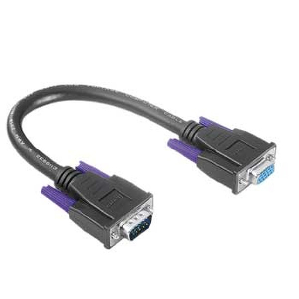 Hama VGA Monitor Con. Cable, 15-pin HDD Plug - 15-pin HDD Socket, 10 m 5m VGA (D-Sub) VGA (D-Sub) Schwarz VGA-Kabel