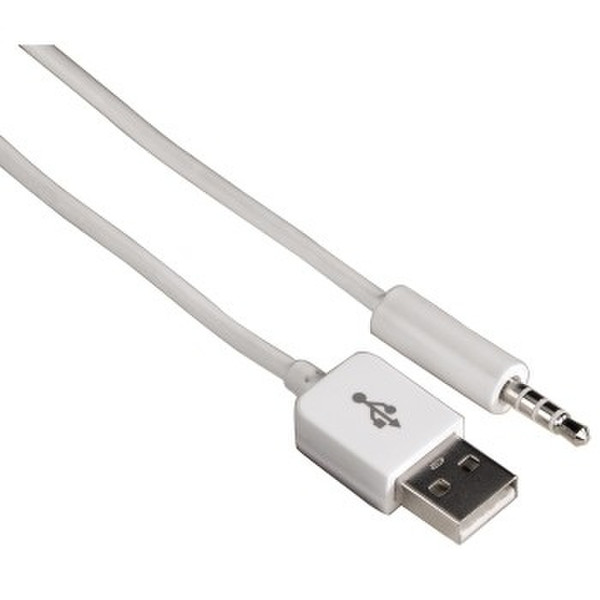 Hama Connecting Cable f/ iPod shuffle 2G, white, 1.5 m